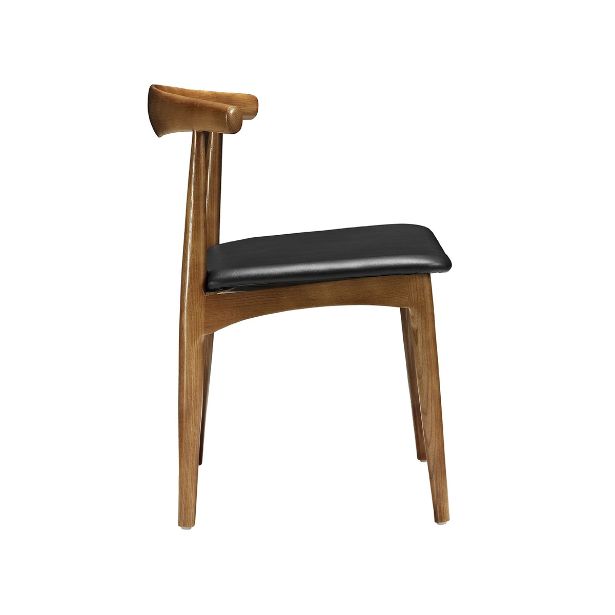 Simple Wood Combine With Leather Chair – Furniture
